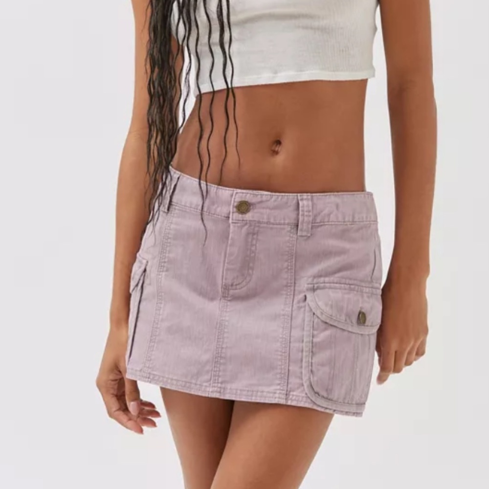 Urban Outfitters Low Rise Cargo Mini Skirt